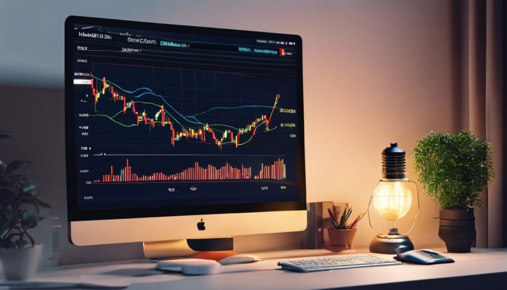 Een computer scherm toont aandelenkoersen van Henkel AG & Co KGaA.